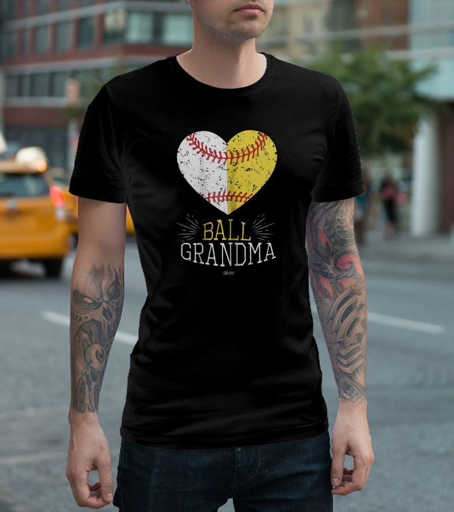 Ball Grandma Cute Mom Funny Baseball T-Shirt