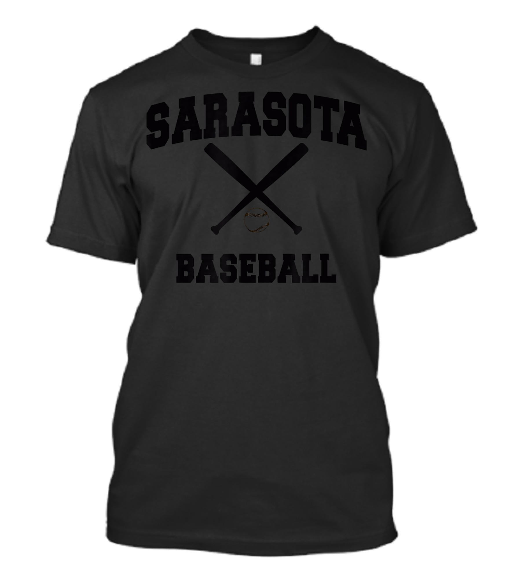Sarasota Florida Baseball Crossed Bats Spring Training T-Shirt