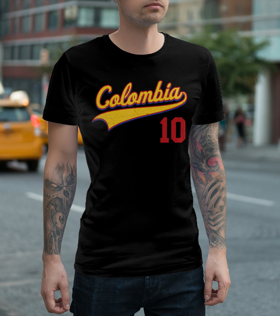 Colombia Baseball Jersey Camiseta 10 T-Shirt