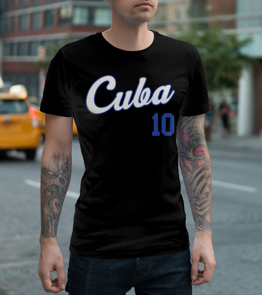 Cuba Baseball Remera Beisbol Cuban 10 T-Shirt
