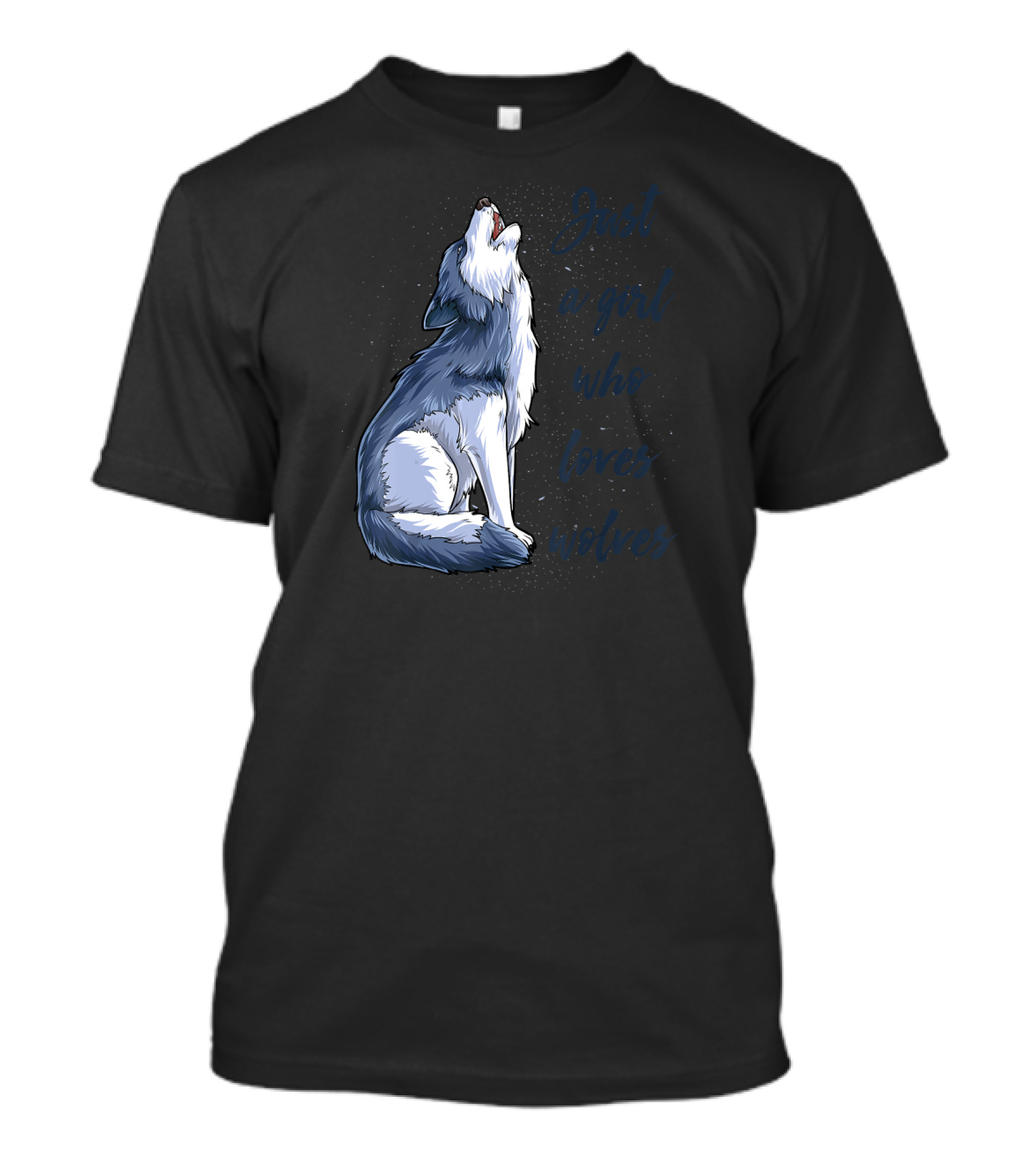 Just A Girl Who Loves Wolves Wishes T-Shirt