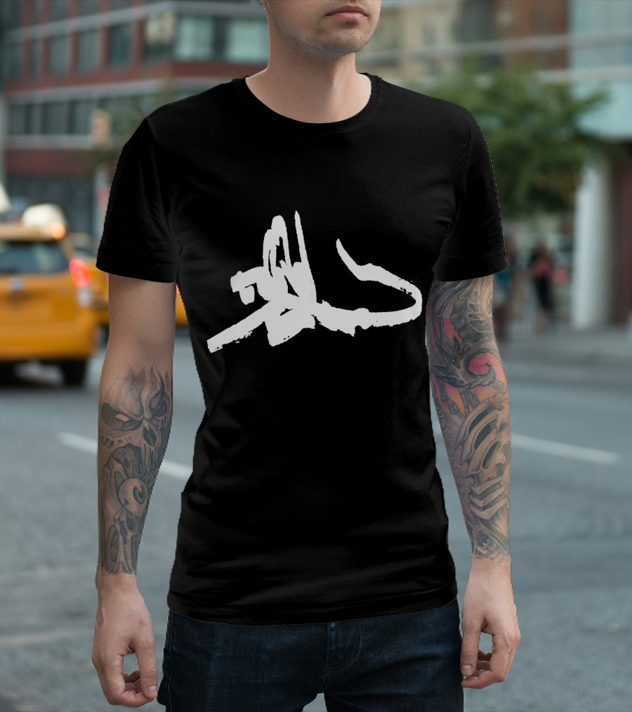 Tenkara Kebari Symbol Brush Stroke Abstract T-Shirt