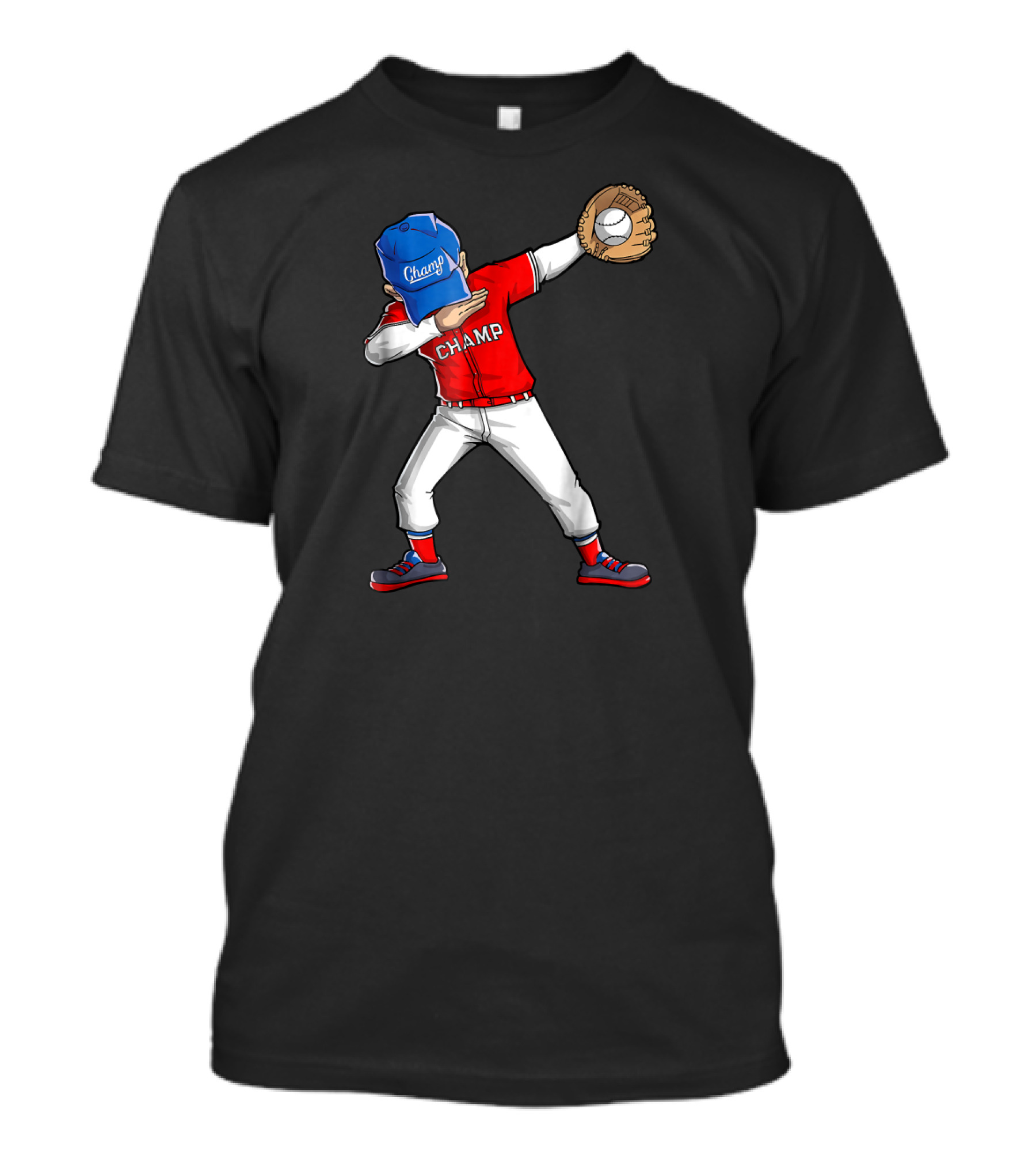 Champ Baseball Player Dabbing Dance Pose T-Shirt
