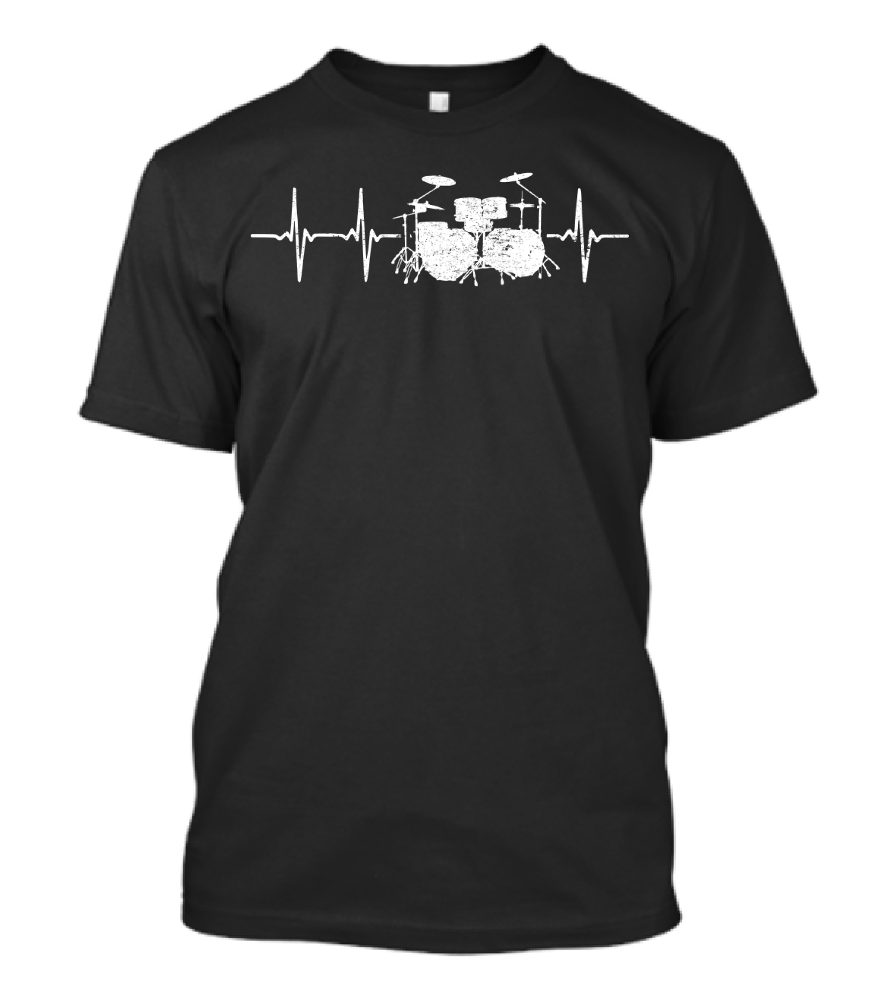 Drums Heartbeat Rock Music Lover Bands T-Shirt