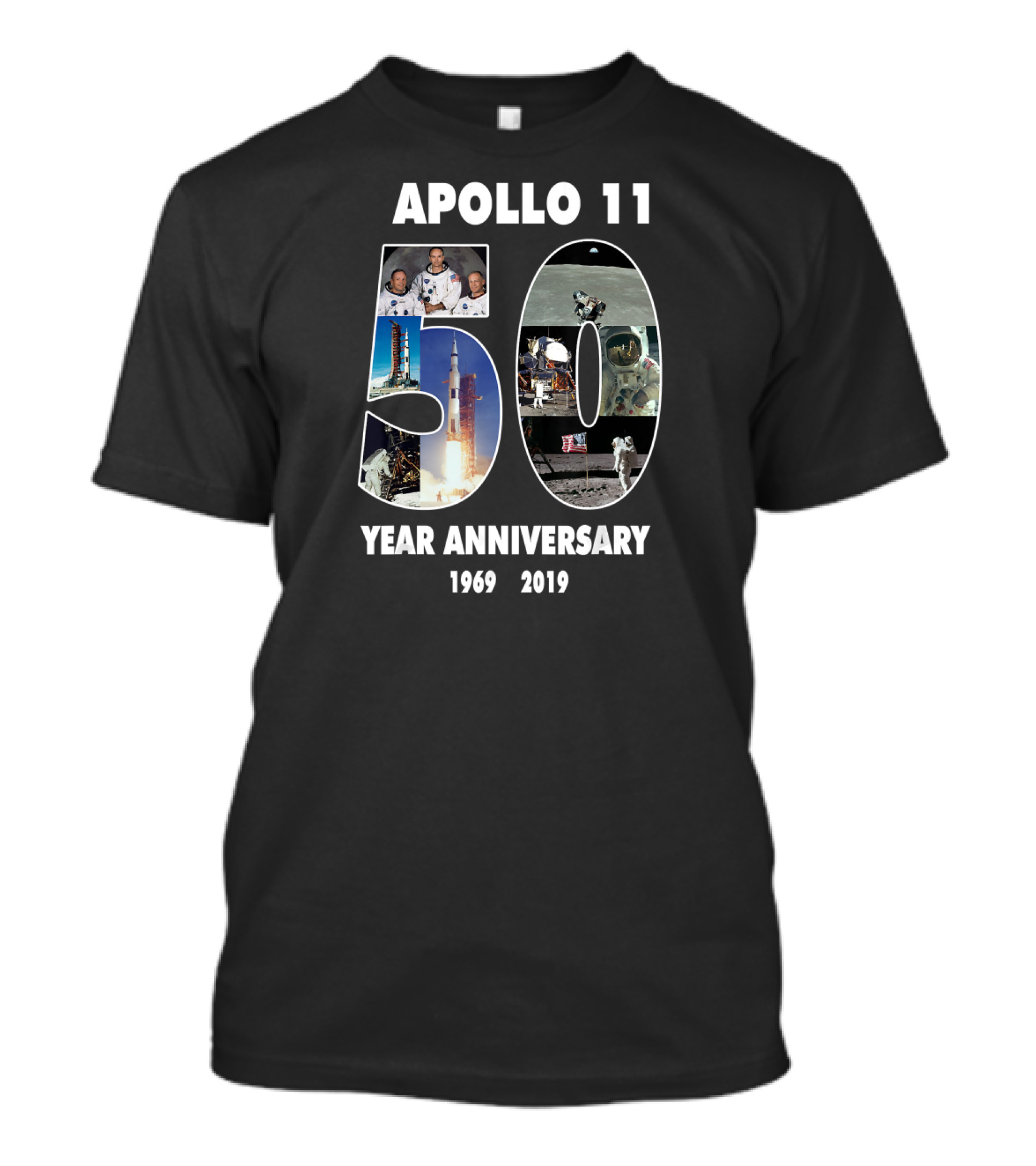 Apollo 11 Moon Landing 50 Year Anniversary 1969-2019 T-Shirt