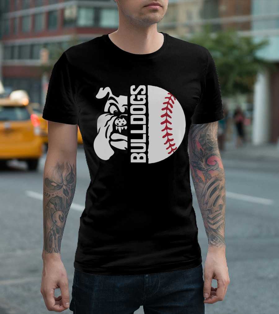 Bulldogs Baseball Ball Cool T-Shirt