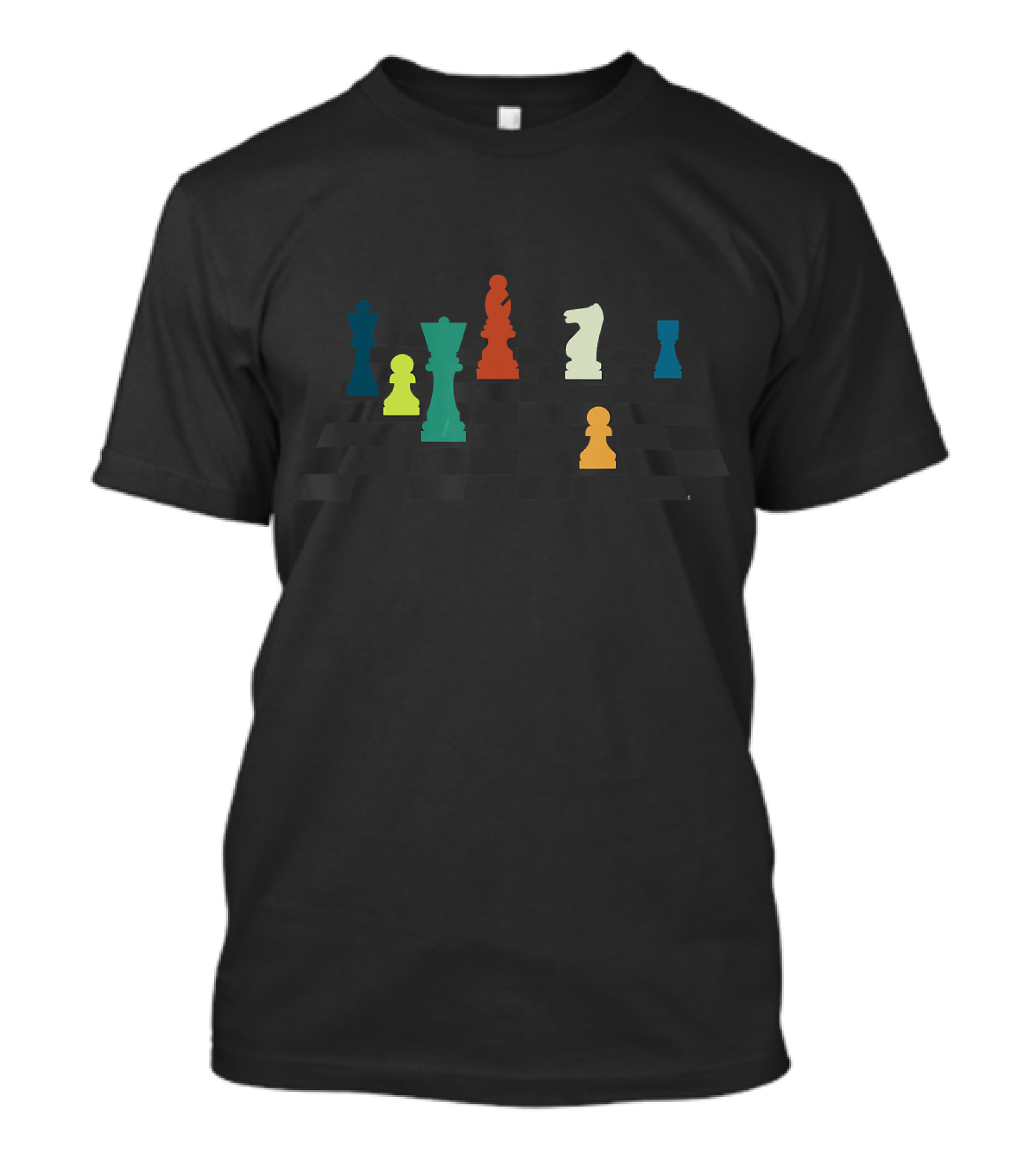 Checkmate Chess Grandmaster Queen Bishop Knight Pawn Rook T-Shirt