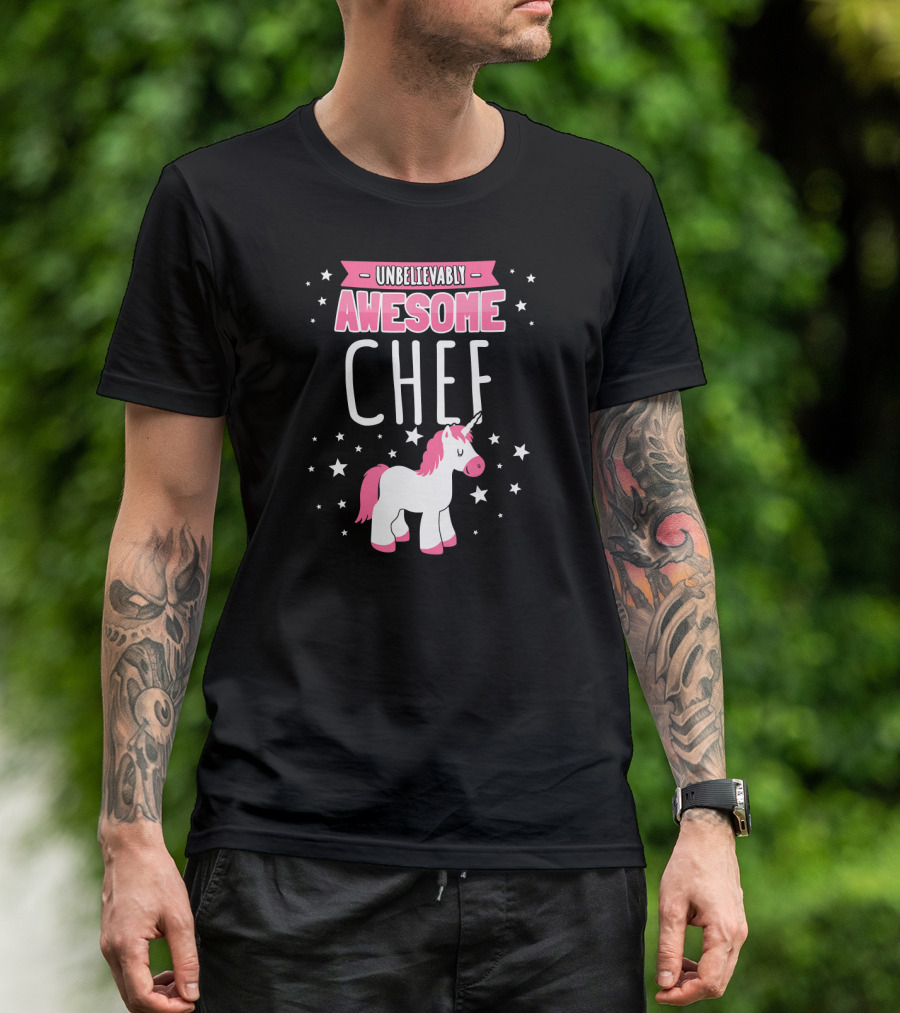 Unbelievably Awesome Chef Unicorn T-Shirt