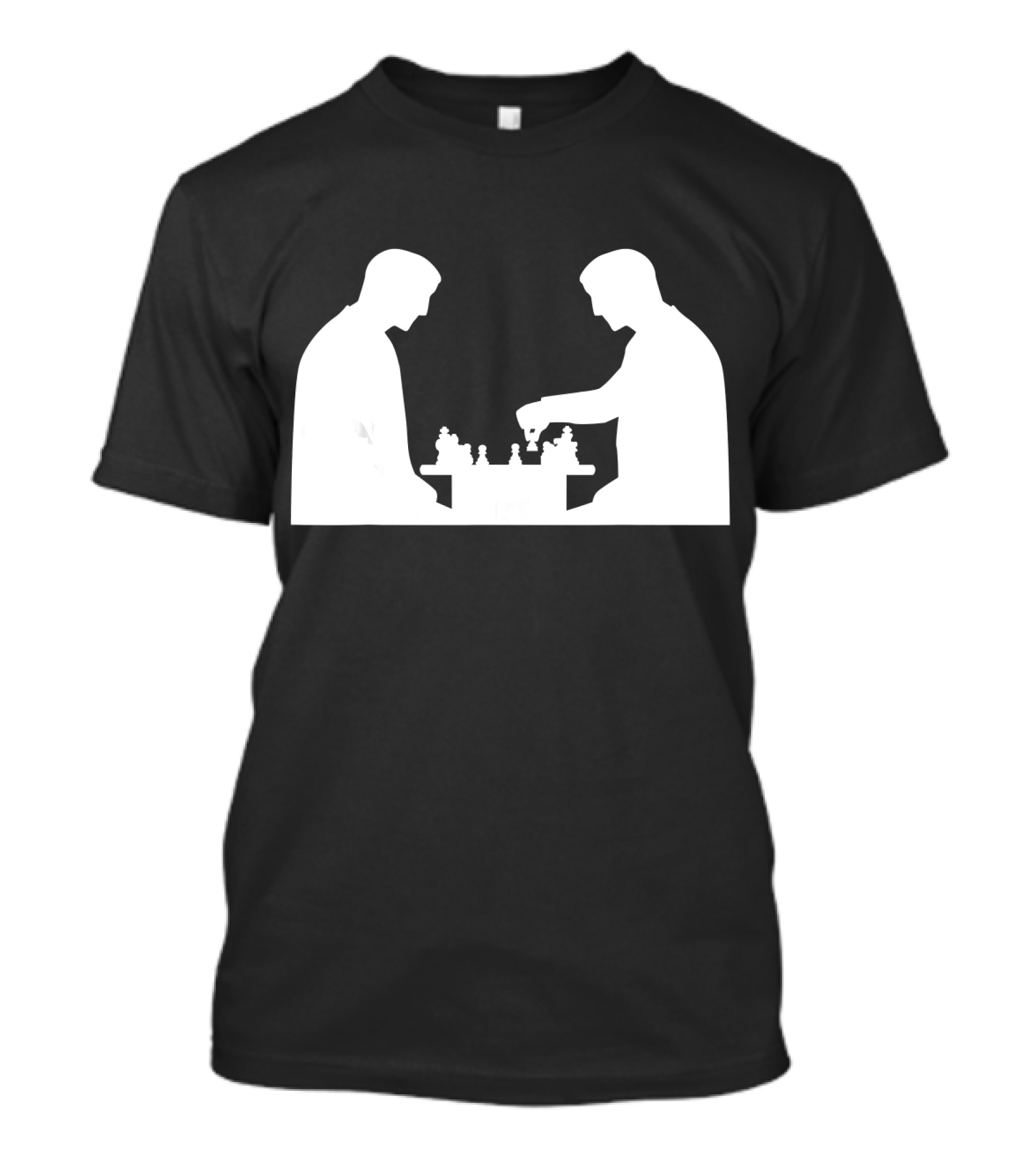Chess Player Silhouette Match Duel T-Shirt