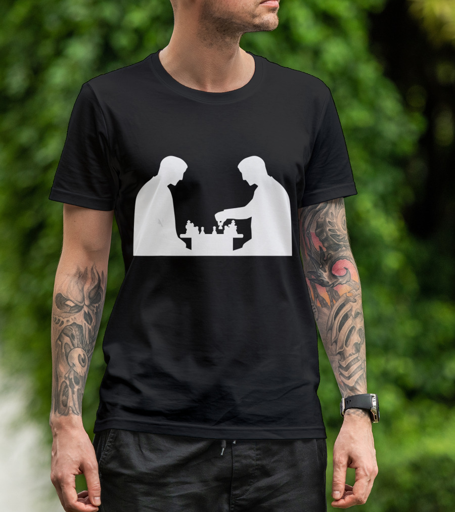 Chess Player Silhouette Match Duel T-Shirt