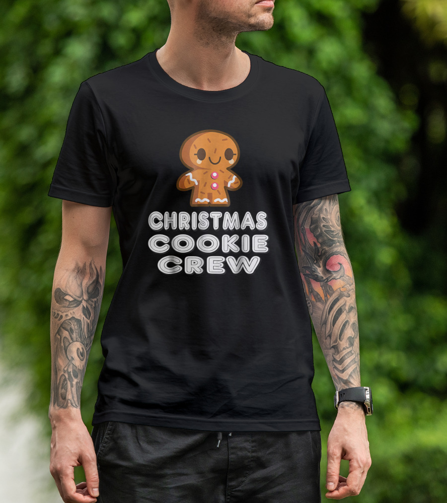 Christmas Cookie Crew Gingerbread Team Fun T-Shirt