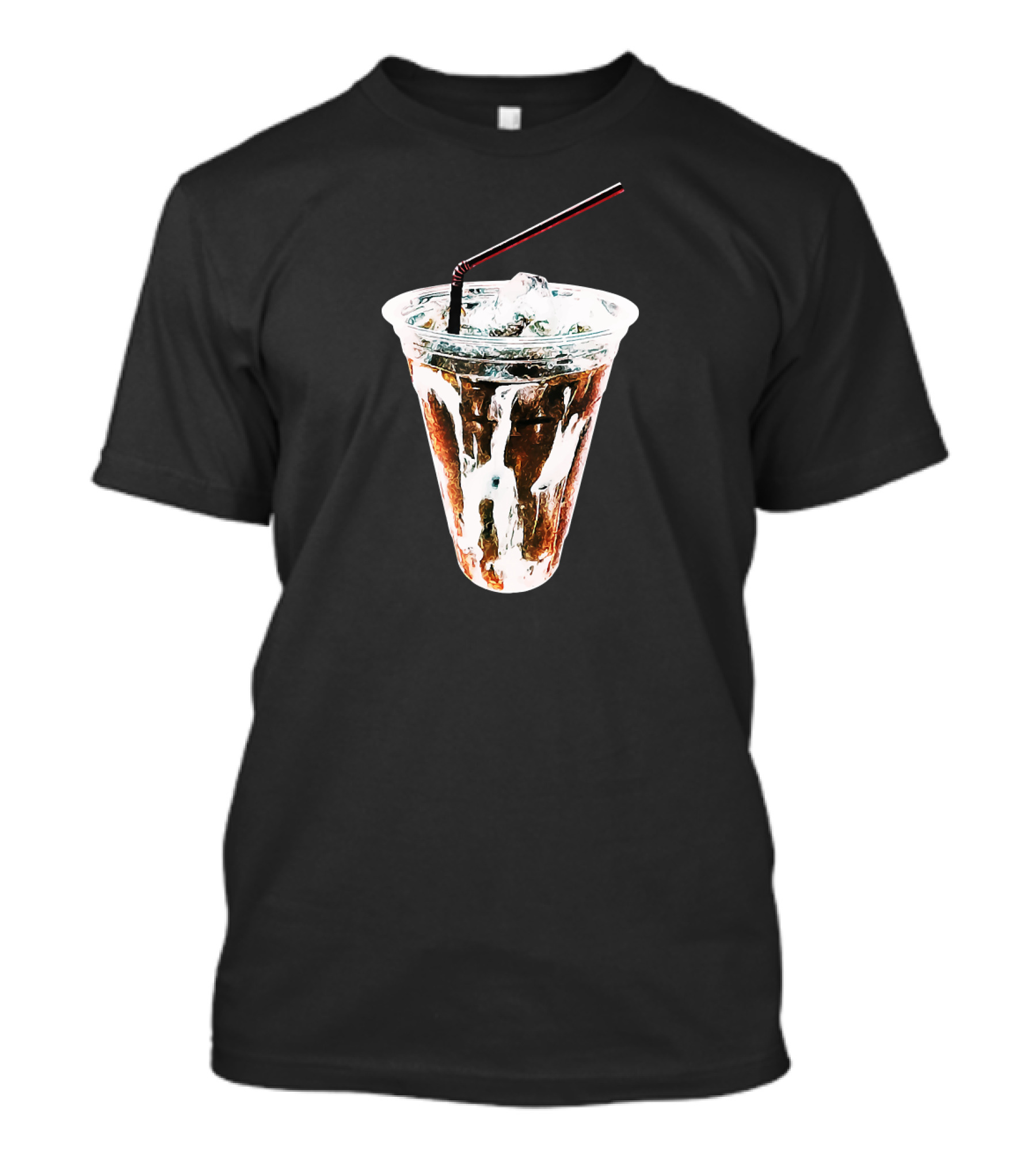 Coffee Lover Iced Coffee Cup With Straw T-Shirt