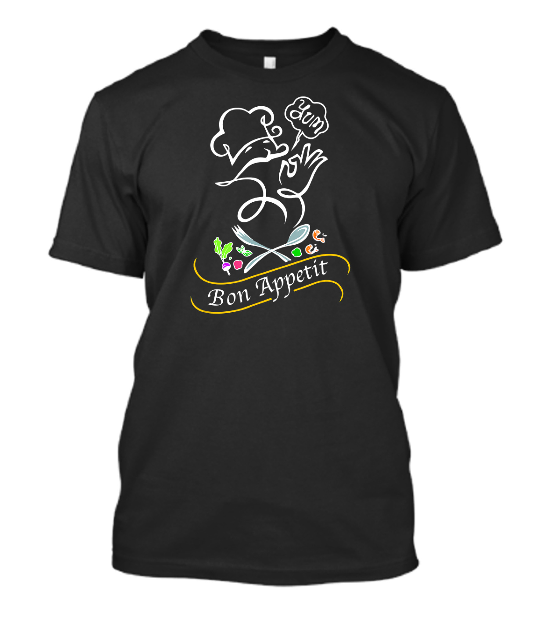 Bon Appetit Yum Chef Cooking Kitchen T-Shirt