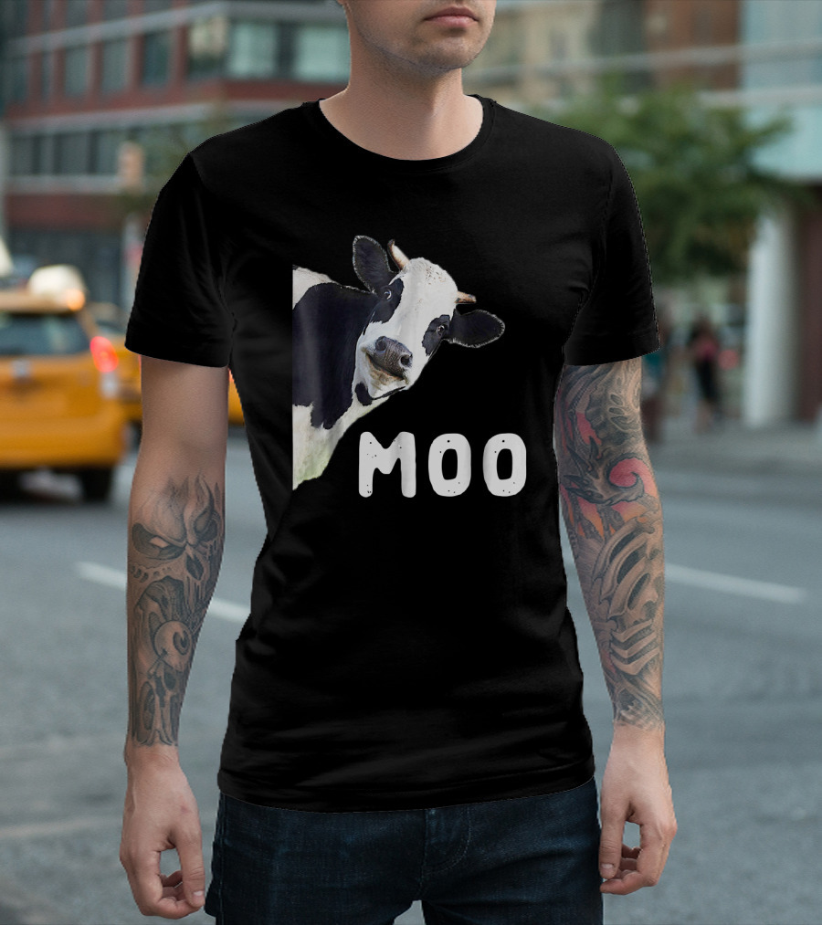 Moo Cow Peeking Out T-Shirt