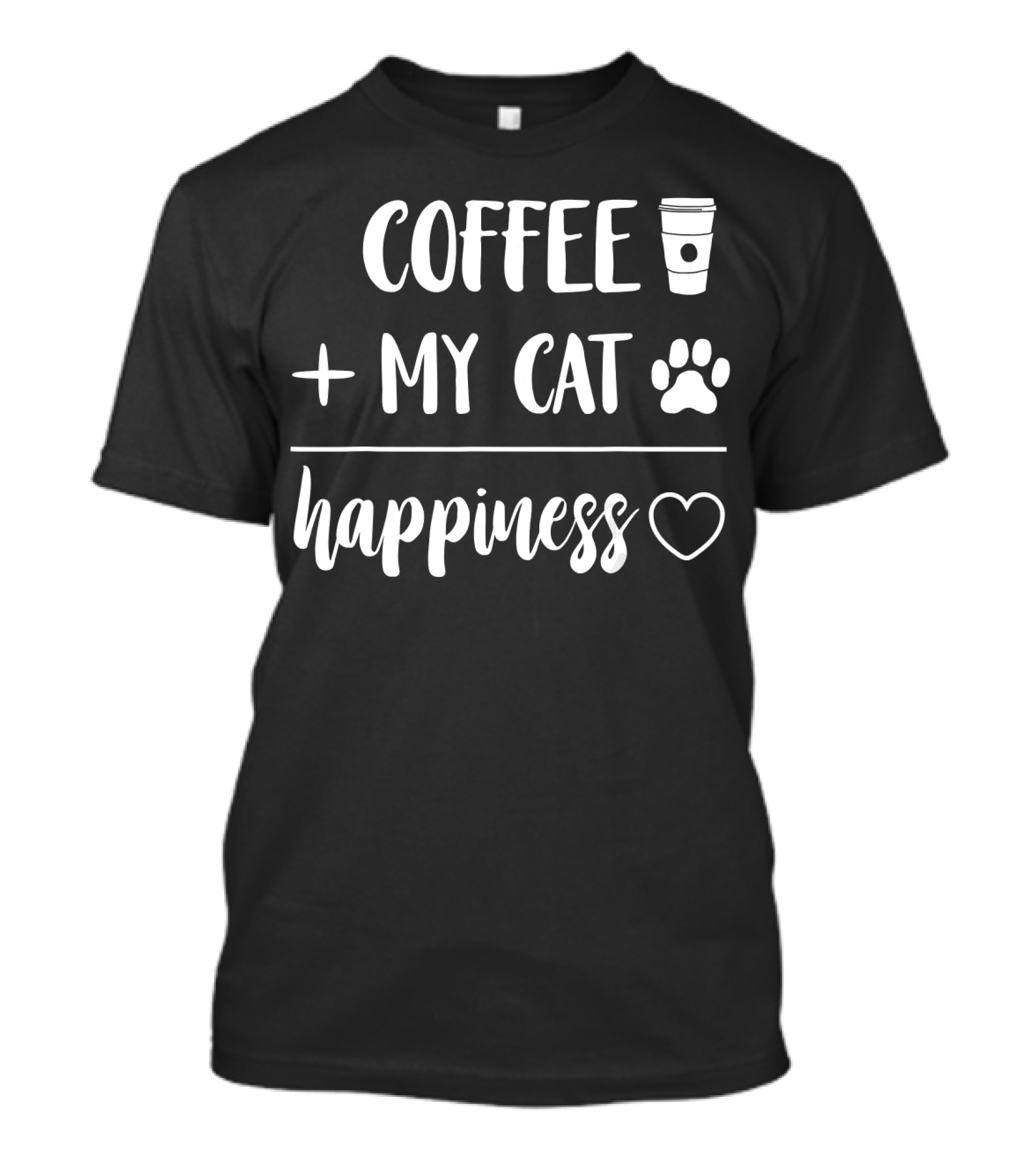 Coffee My Cat Happiness T-Shirt