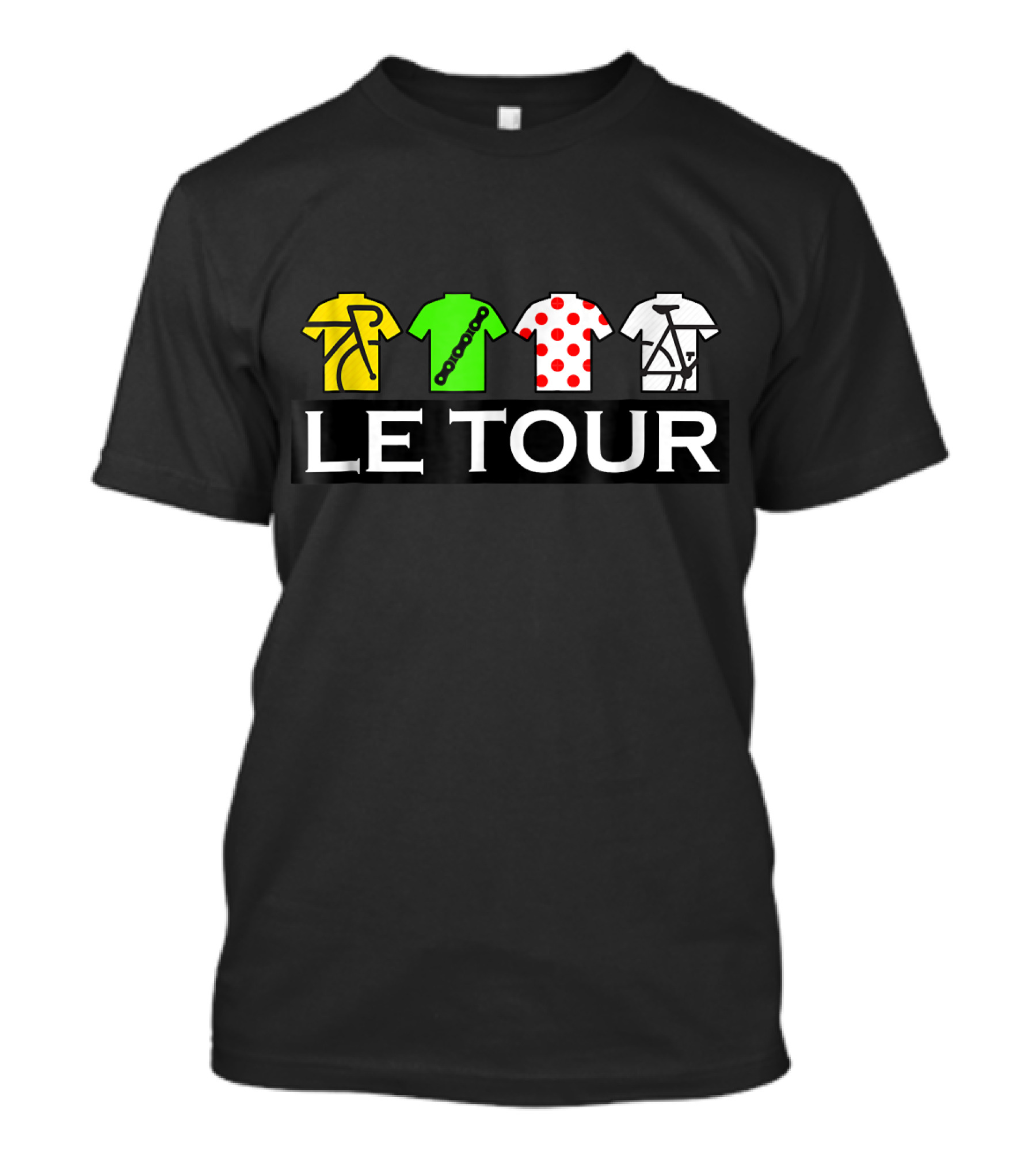 Le Tour Cycling Fan Tour De France Jerseys T-Shirt