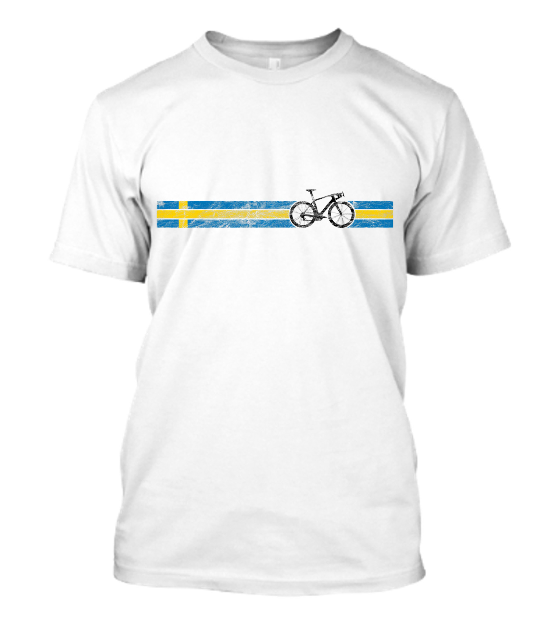 Cyclist Sweden Swedish Flag Bike Racing T-Shirt