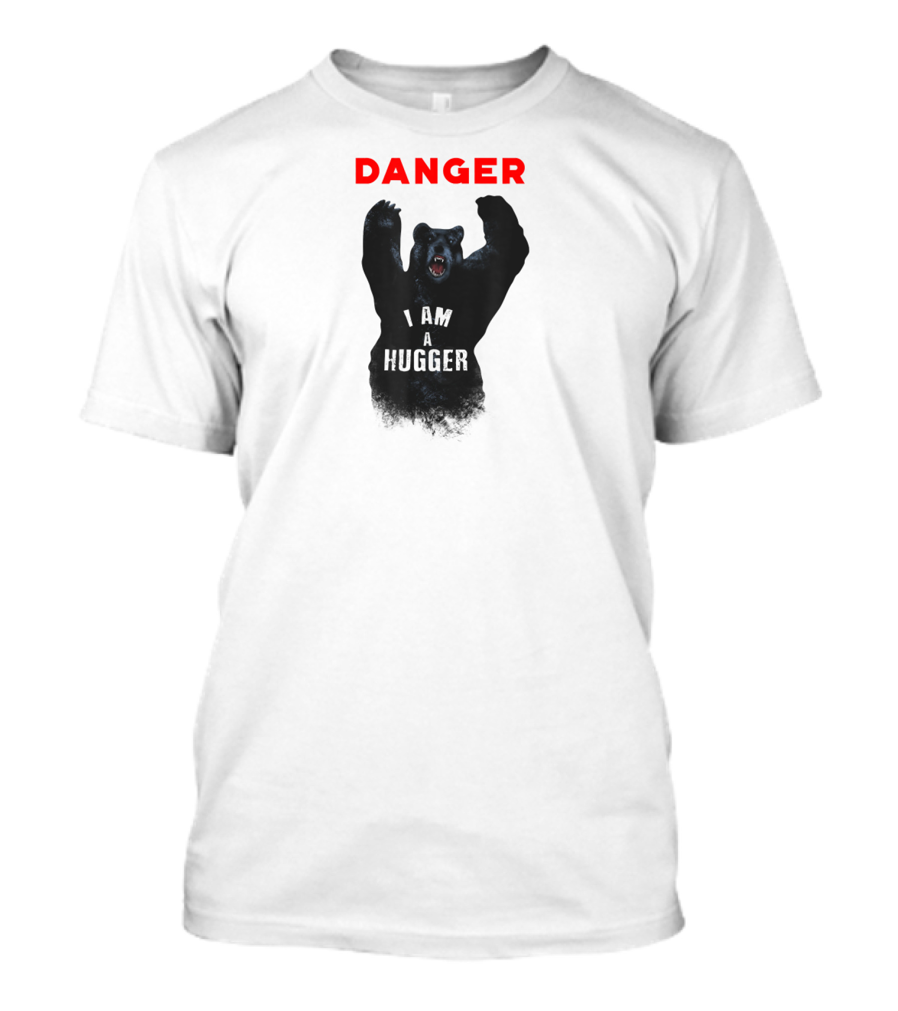 Danger Grizzly Bear I'm A Hugger T-Shirt