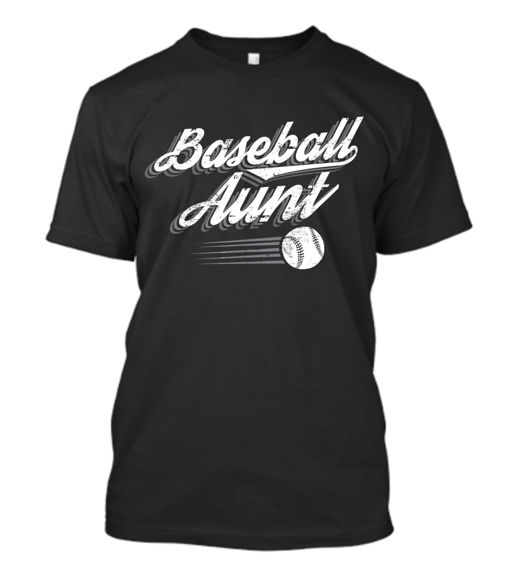 Baseball Aunt Fun Vintage Style With Retro Baseball T-Shirt