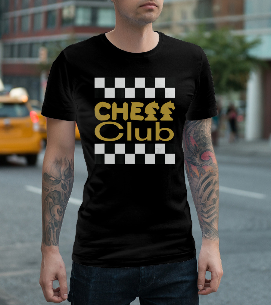 Chess Club Funny Chessmaster Puns Knights Checkered T-Shirt