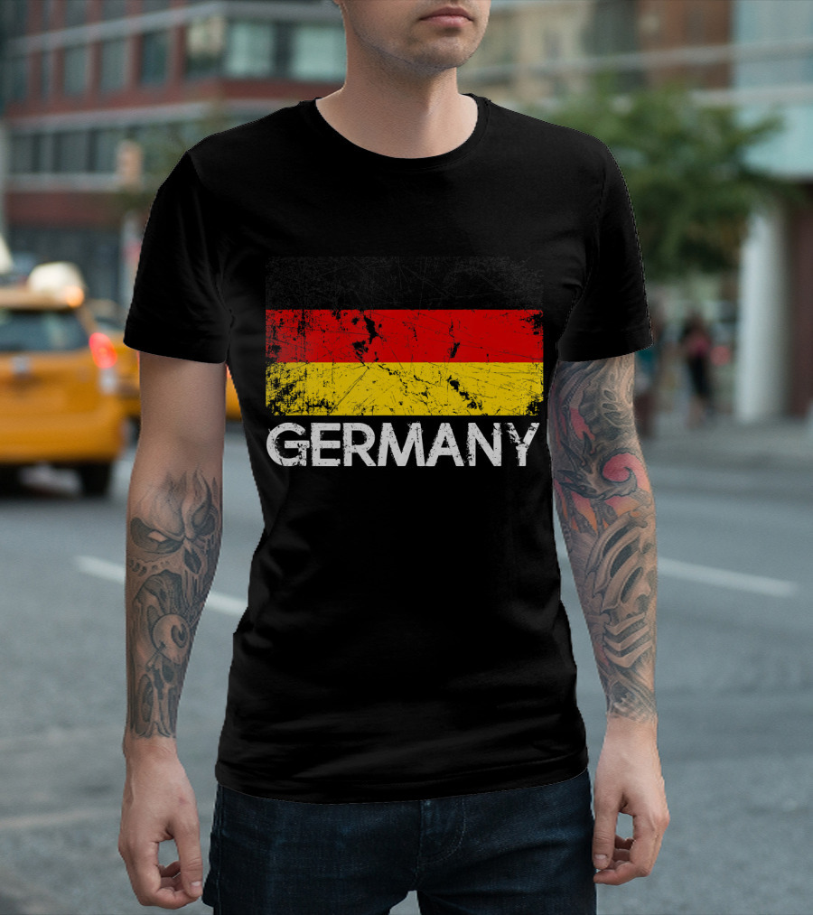 German Flag Distressed Vintage Made in Germany T-Shirt