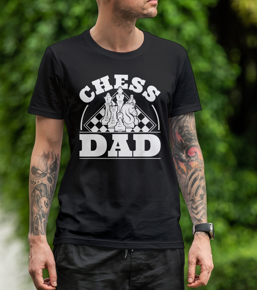 Chess Dad Father Daddy Chess Player Mens T-Shirt