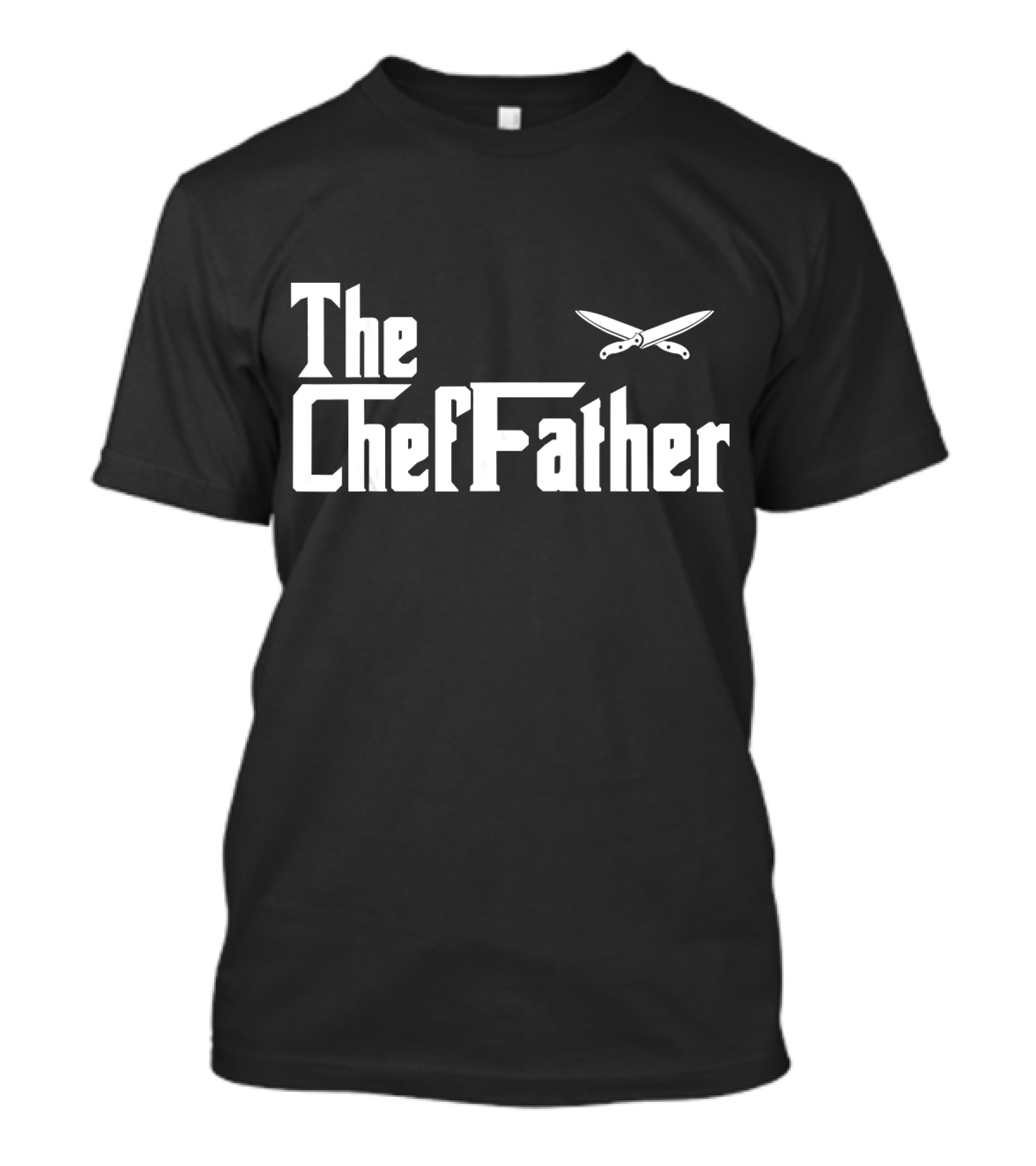 Mens The ChefFather Funny Culinary Chef Knife Club Cook T-Shirt