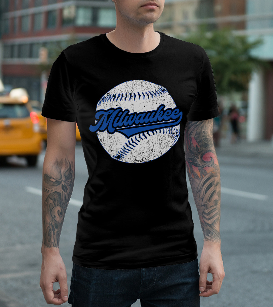 Milwaukee Vintage Baseball Wisconsin T-Shirt