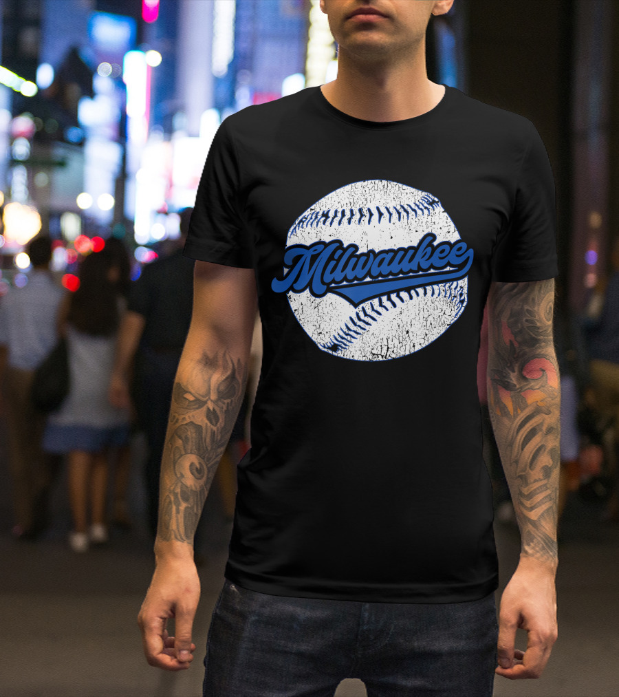 Milwaukee Vintage Baseball Wisconsin T-Shirt