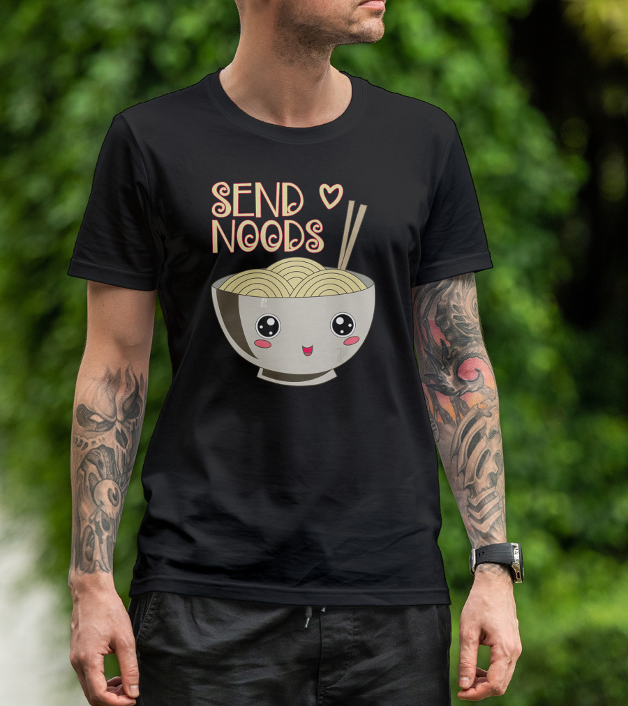 Send Noods Cute Japanese Noodle Bowl T-Shirt