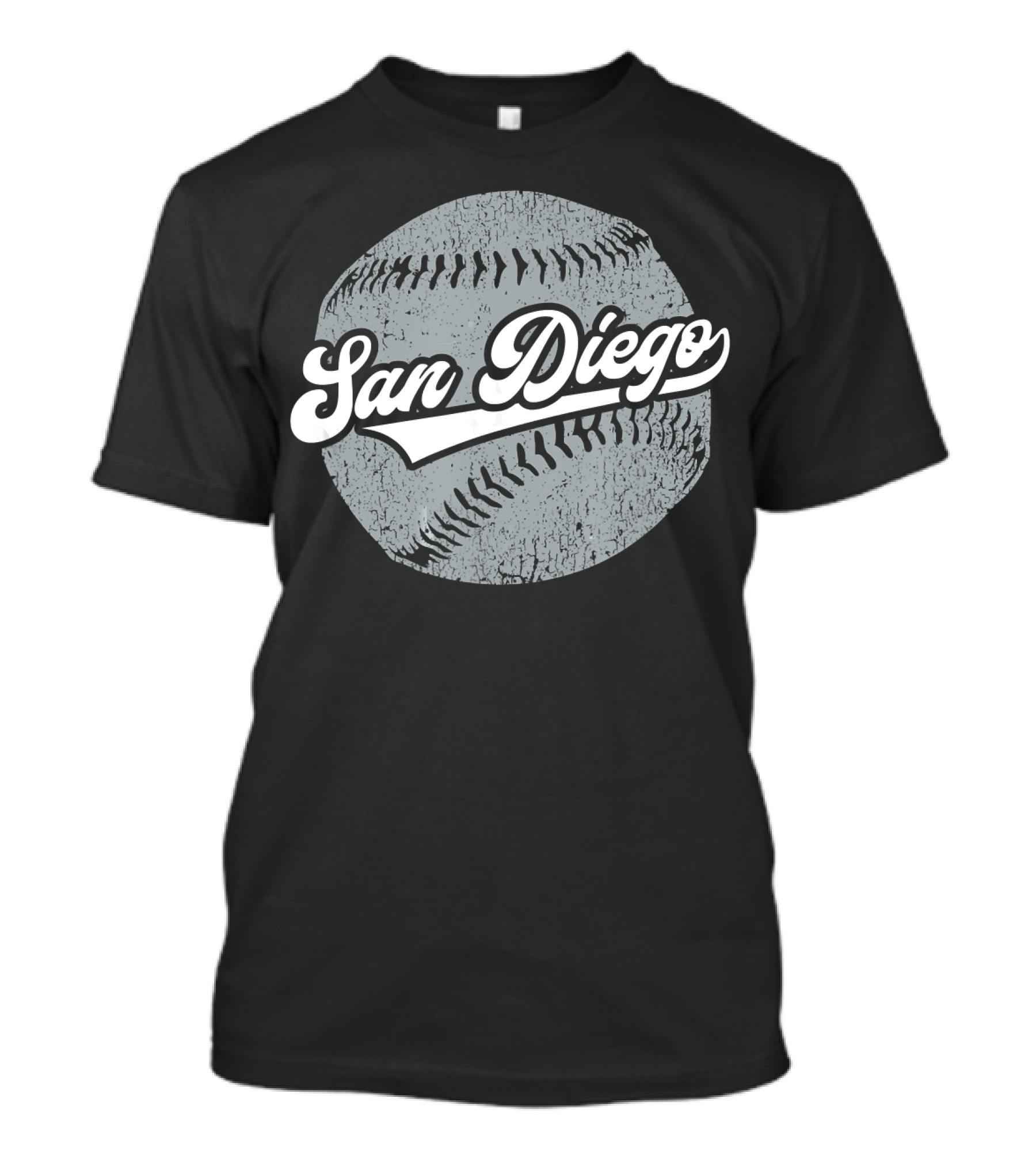 San Diego Baseball Cali Pride Padre Vinta Vintage Baseball T-Shirt