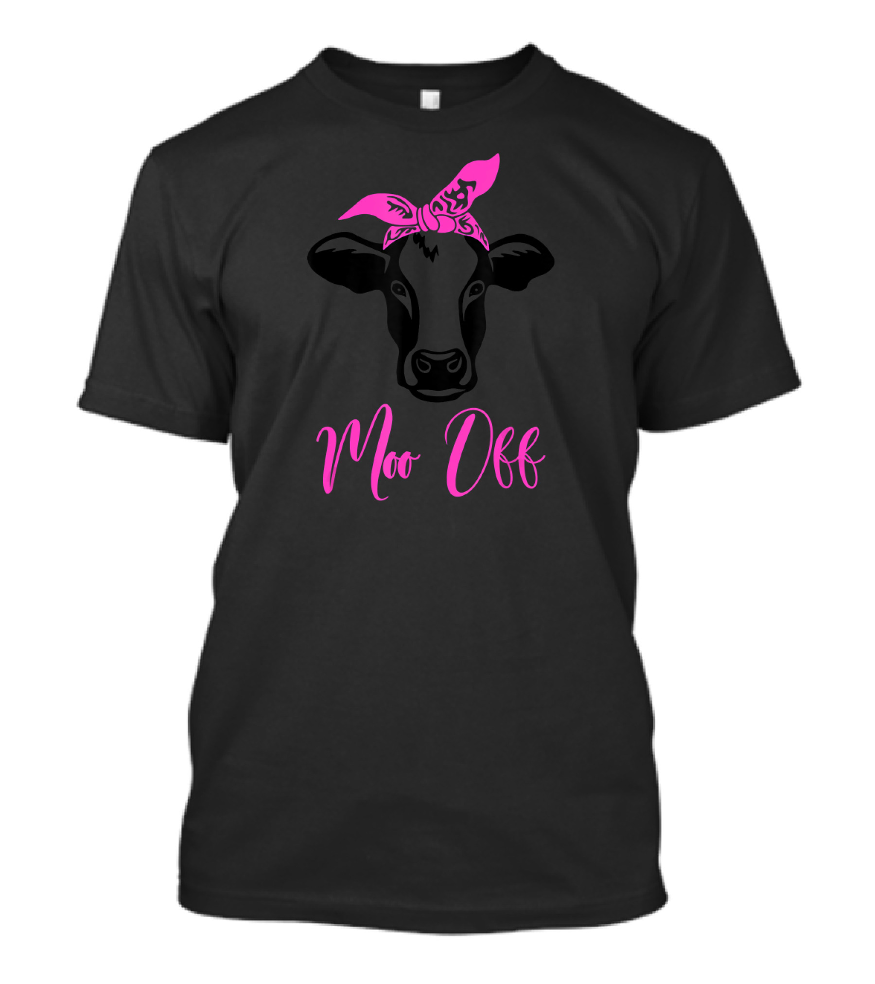 Moo Off Cattle Heifer Bandana Cow Women's T-Shirt