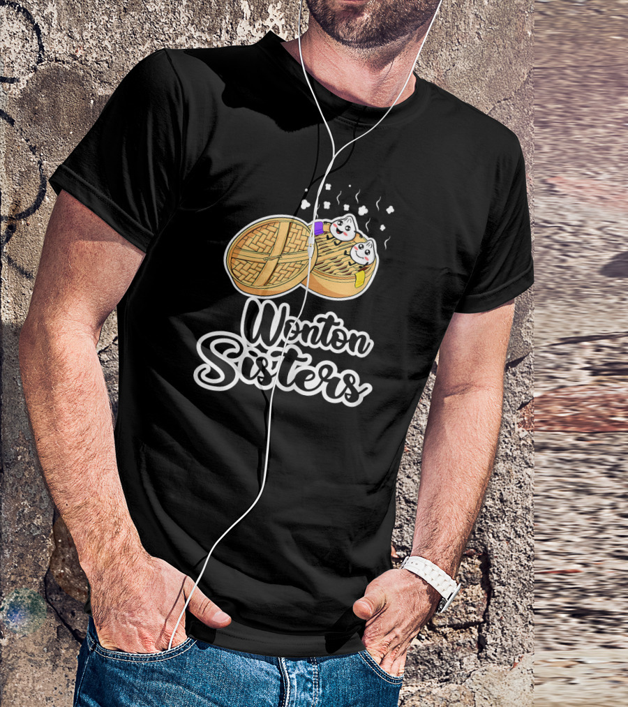 Wonton Sisters Cute Asian Food Joke Dumpling T-Shirt