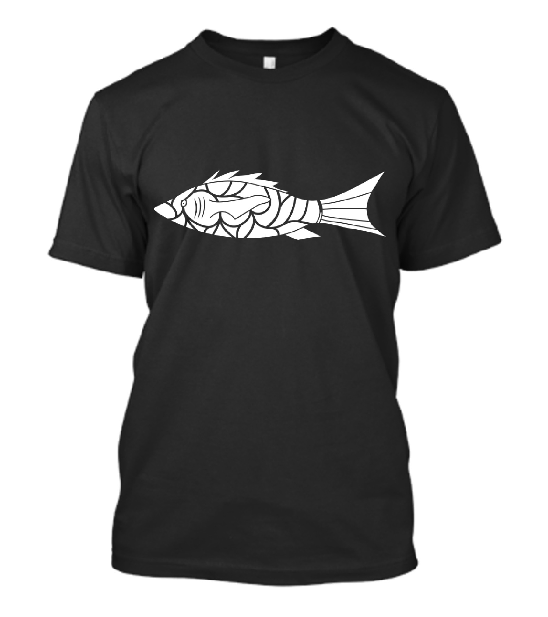 Cool Tribal Fish Totem Tattoo T-Shirt
