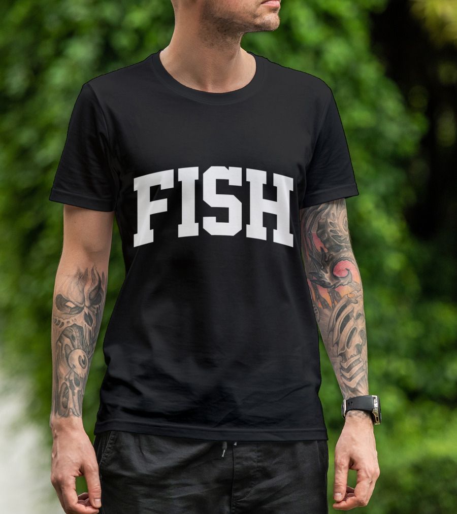 Fish Sports Arch College Style Classic T-Shirt