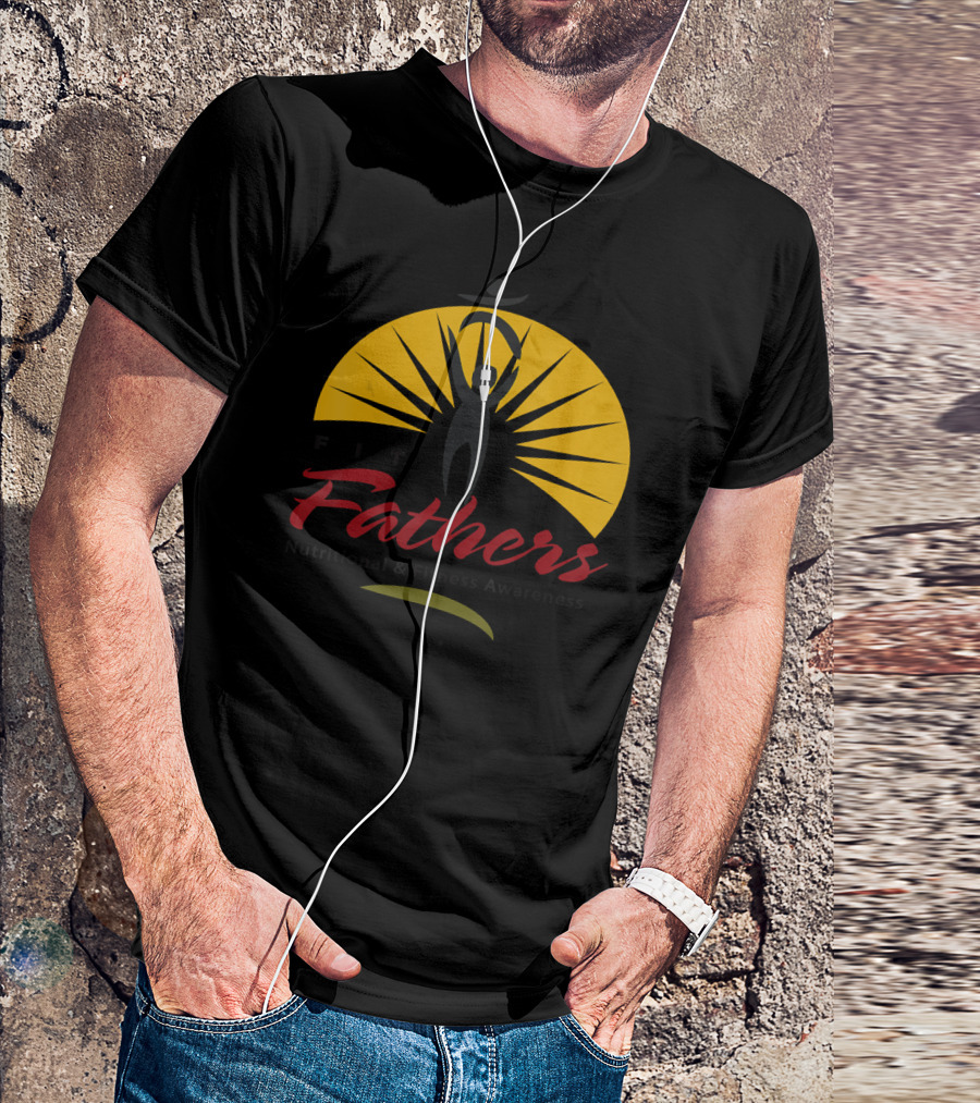 Fit Fathers Nutritional And Fitness Awareness Sunburst Figure T-Shirt