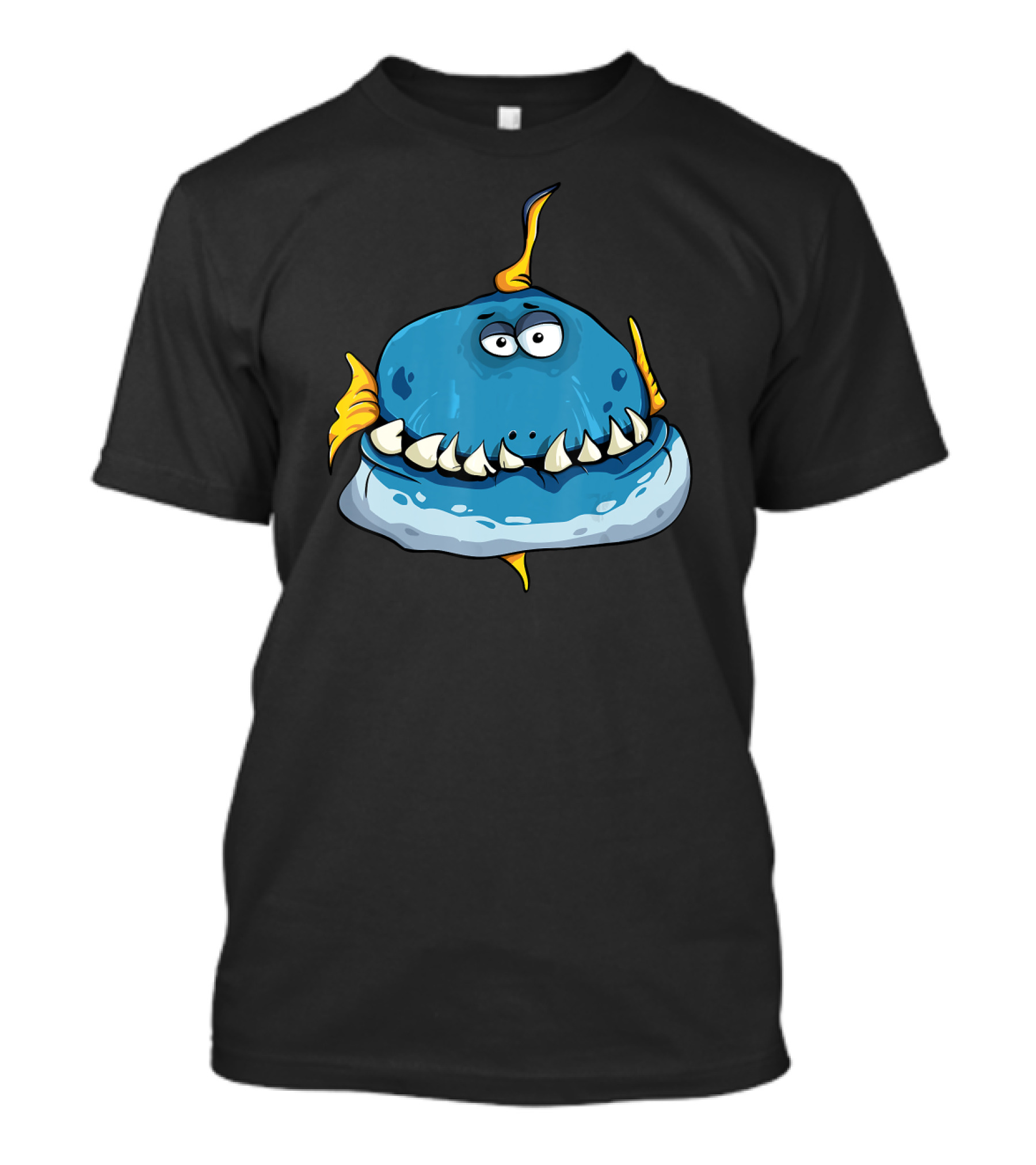 Funny Fish Grinning Cartoon Character T-Shirt