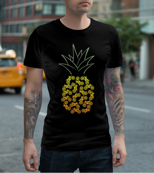 Motocross Pineapple Motorbike T-Shirt