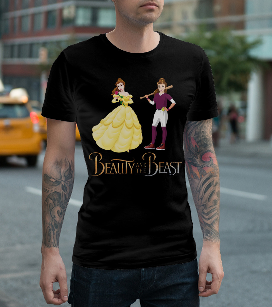 Beauty and the Beast Softball T-Shirt