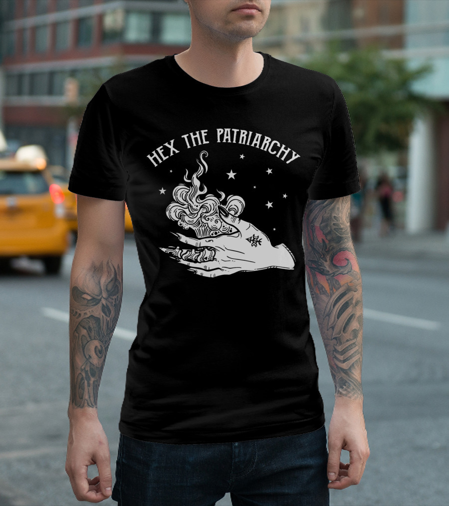 Hex The Patriarchy Hand Stars Smoke T-Shirt