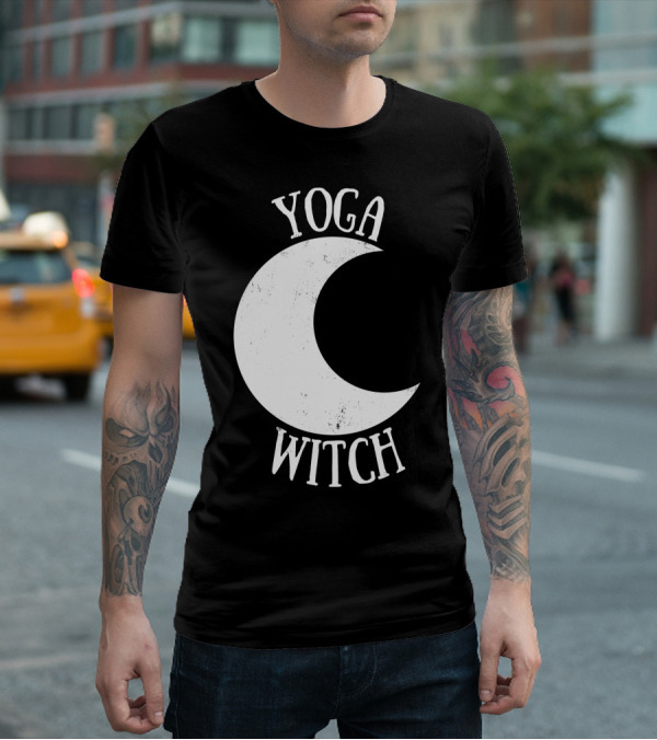 Yoga Witch Crescent Moon T-Shirt