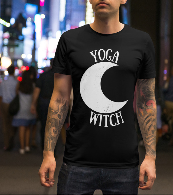 Yoga Witch Crescent Moon T-Shirt
