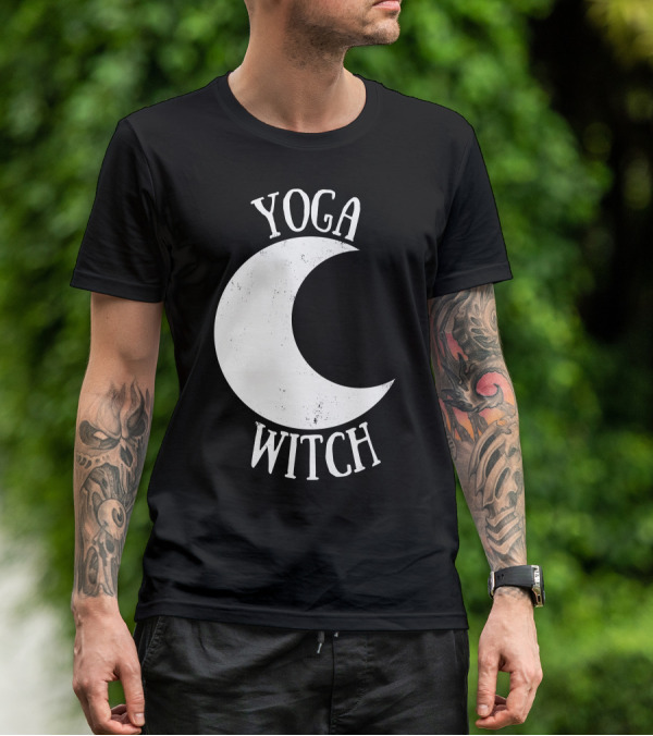 Yoga Witch Crescent Moon T-Shirt