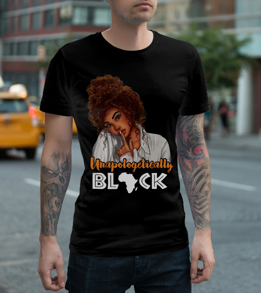 Unapologetically Black African Map T-Shirt