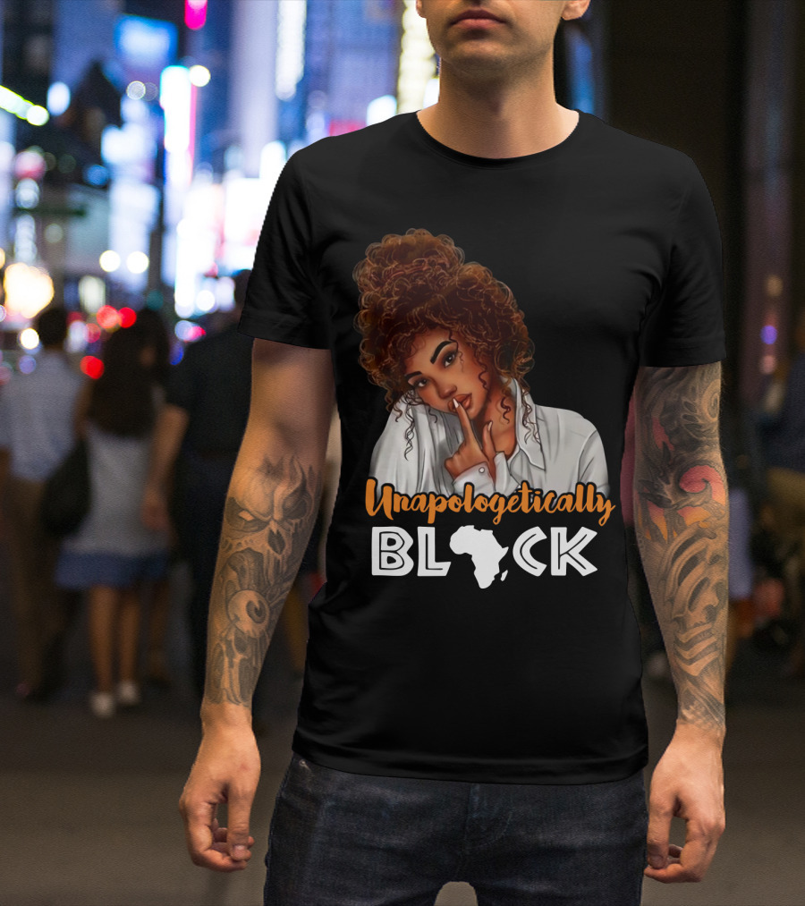 Unapologetically Black African Map T-Shirt