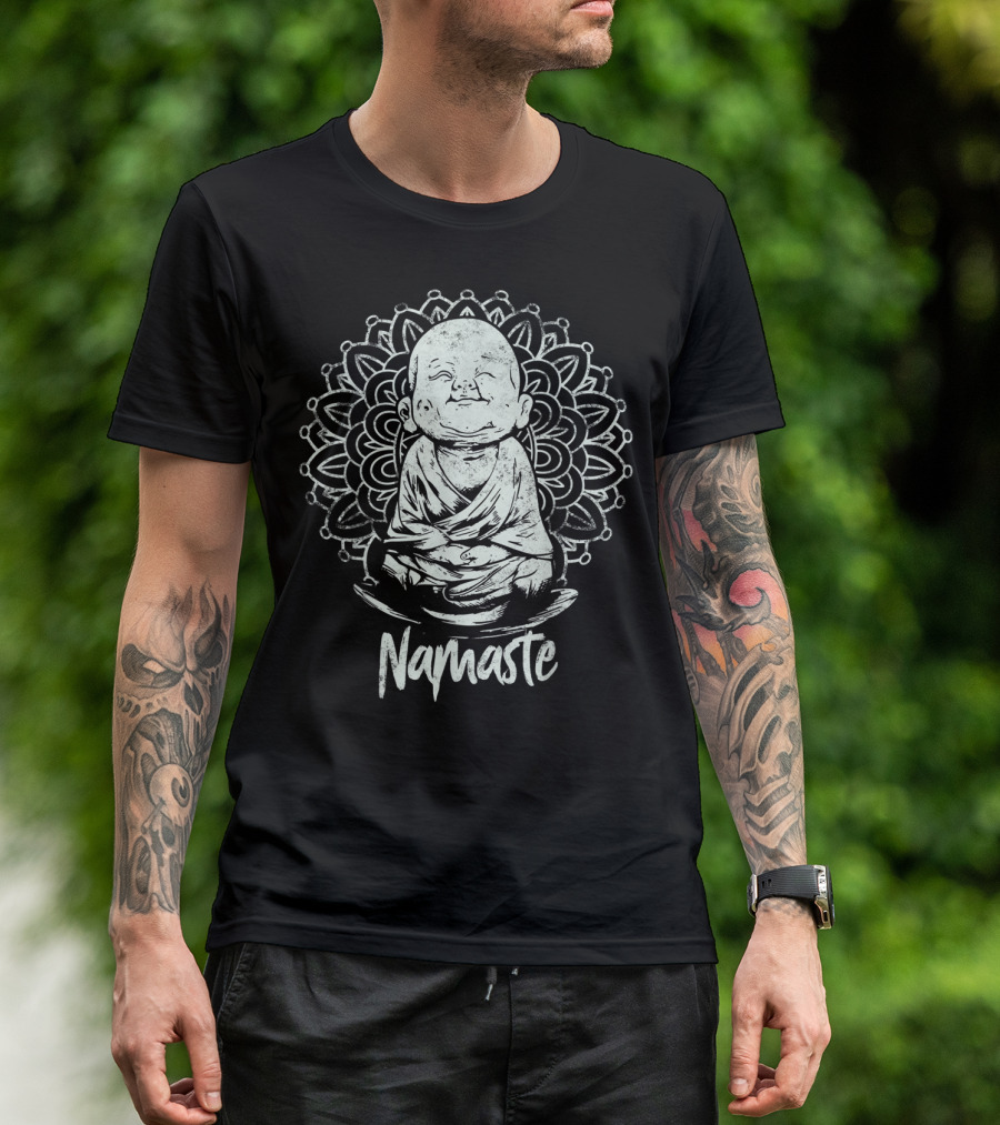 Buddha Meditation Namaste Mandala Yoga T-Shirt
