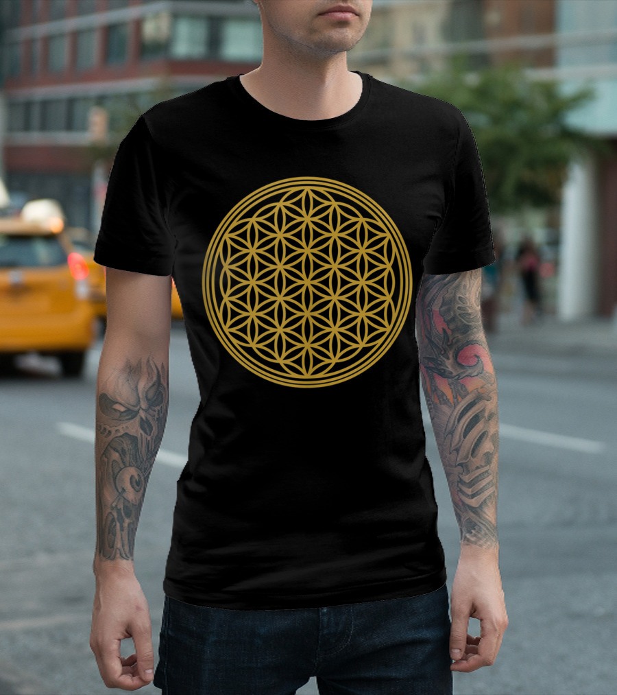 Flower Of Life Sacred Geometry Meditation T-Shirt
