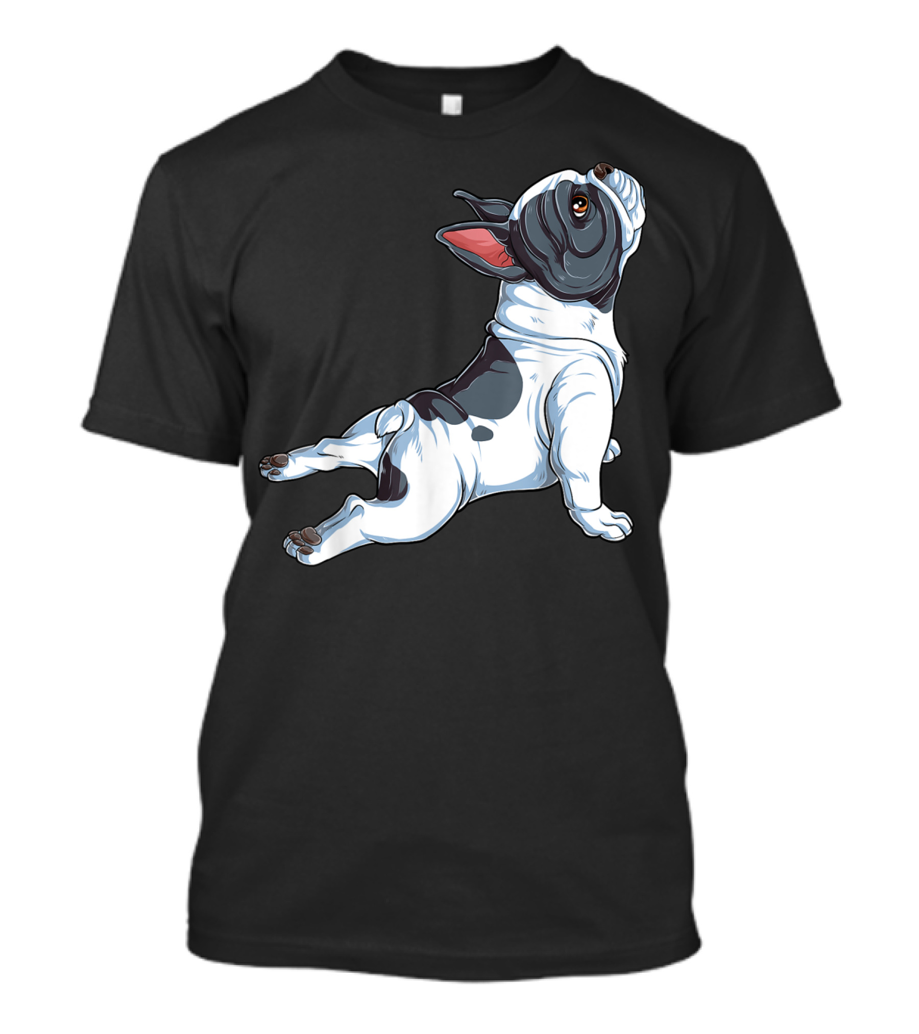 French Bulldog Frenchie Namaste Yoga Pose T-Shirt