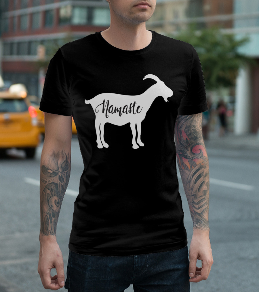 Goat Namaste Yoga Symbol T-Shirt