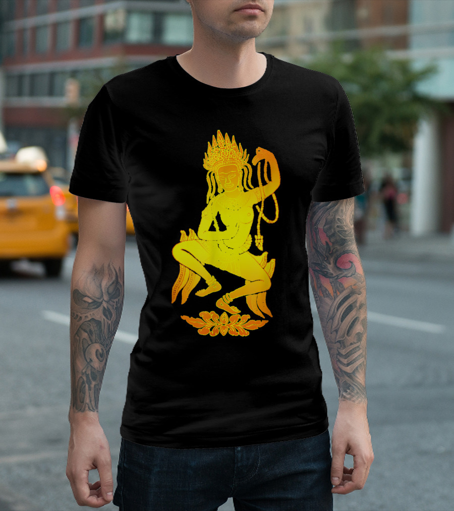 Yoga Meditation Gold Apsara Nymph Dance T-Shirt